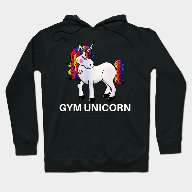 Gym Unicorn - Gym, Fitness Hoodie by Karonja